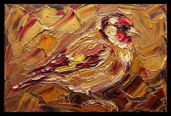 Goldfinch In Golden Hues