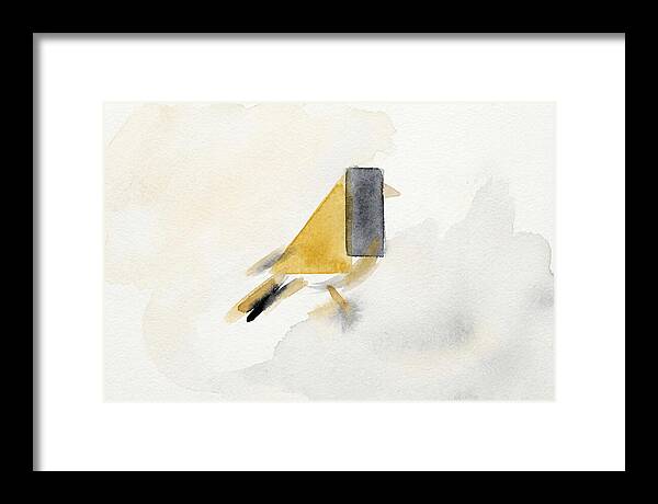 Goldfinch In Minimalist Style