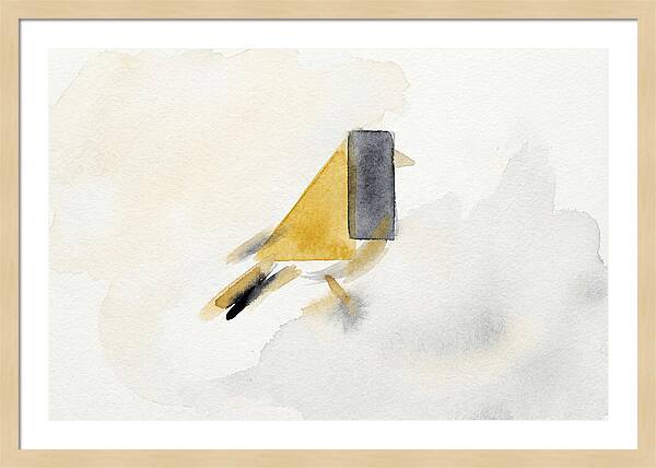 Goldfinch In Minimalist Style