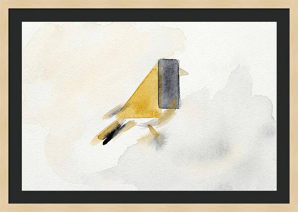 Goldfinch In Minimalist Style