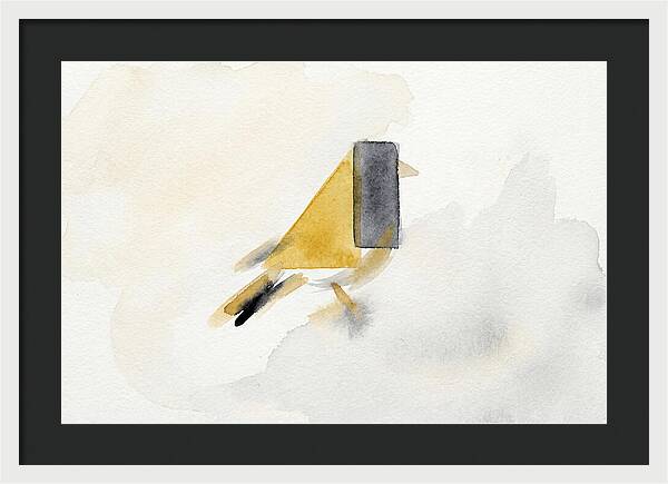 Goldfinch In Minimalist Style