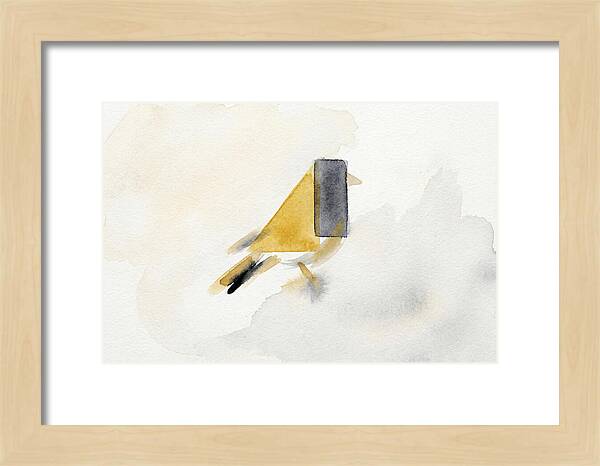 Goldfinch In Minimalist Style