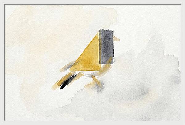 Goldfinch In Minimalist Style