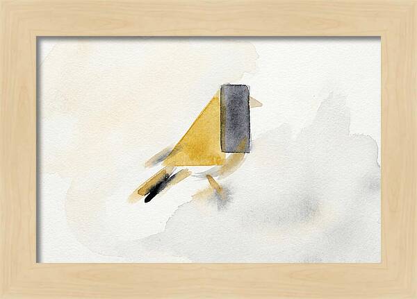 Goldfinch In Minimalist Style