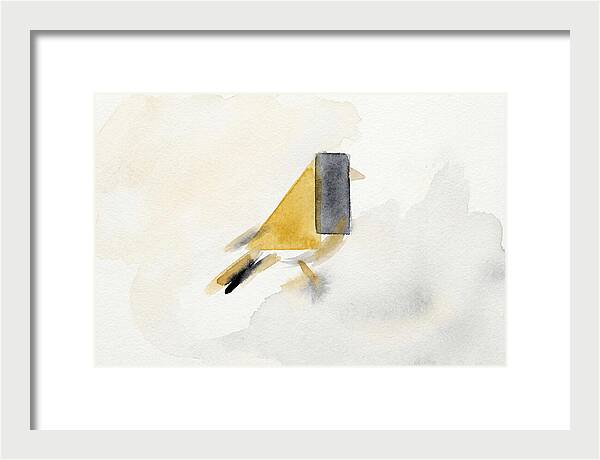 Goldfinch In Minimalist Style