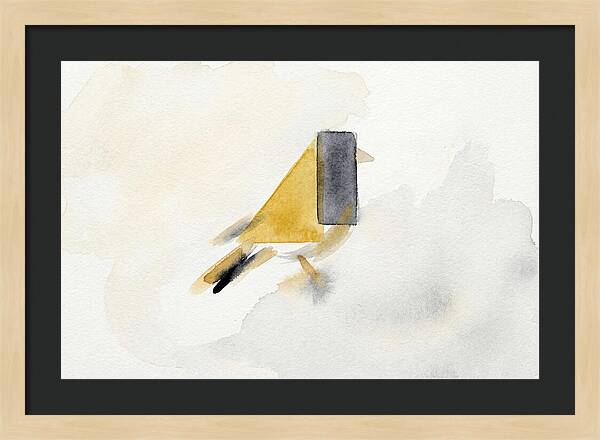 Goldfinch In Minimalist Style