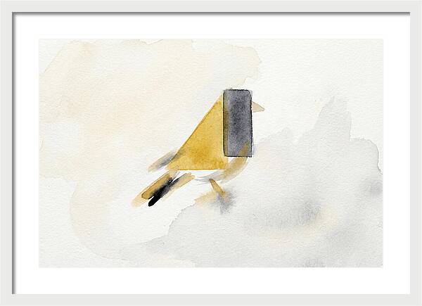 Goldfinch In Minimalist Style