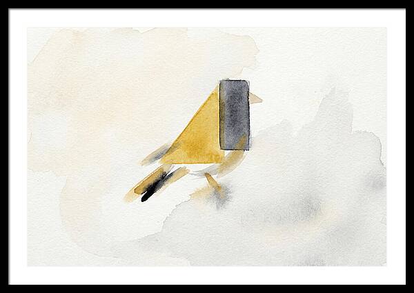 Goldfinch In Minimalist Style