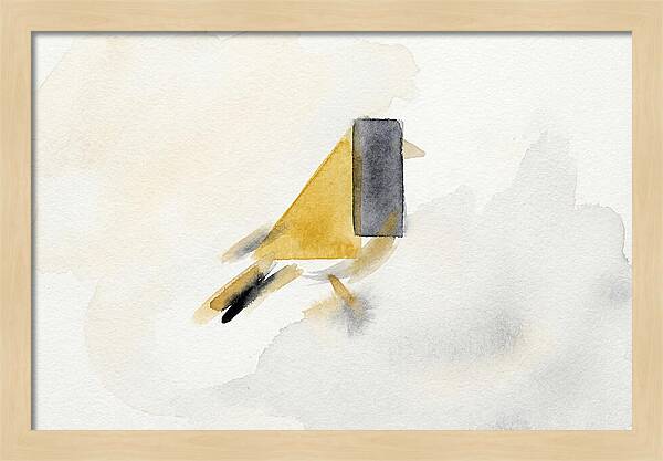 Goldfinch In Minimalist Style