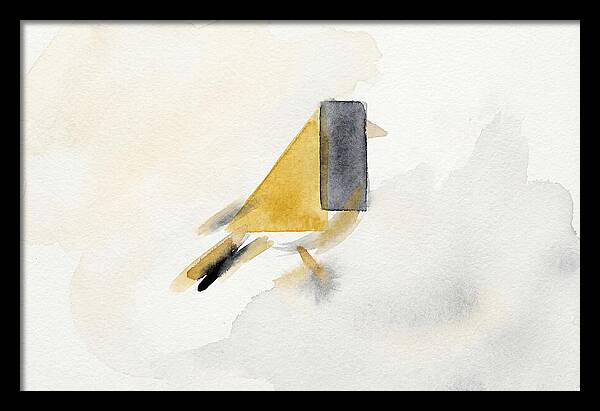 Goldfinch In Minimalist Style