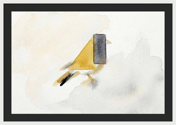 Goldfinch In Minimalist Style