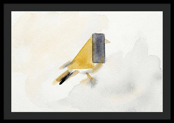 Goldfinch In Minimalist Style