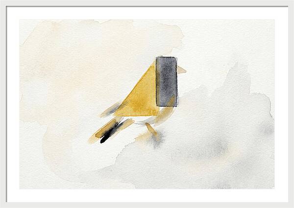 Goldfinch In Minimalist Style