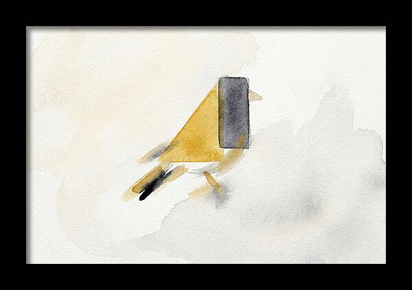 Goldfinch In Minimalist Style