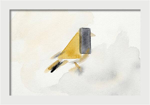 Goldfinch In Minimalist Style