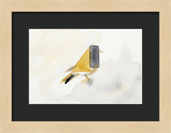 Goldfinch In Minimalist Style
