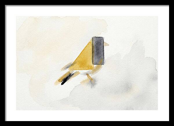 Goldfinch In Minimalist Style