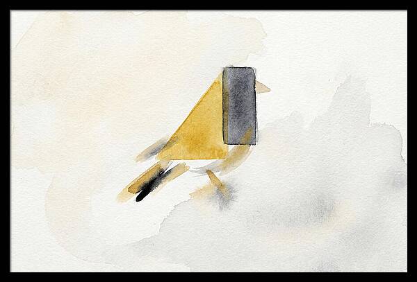 Goldfinch In Minimalist Style