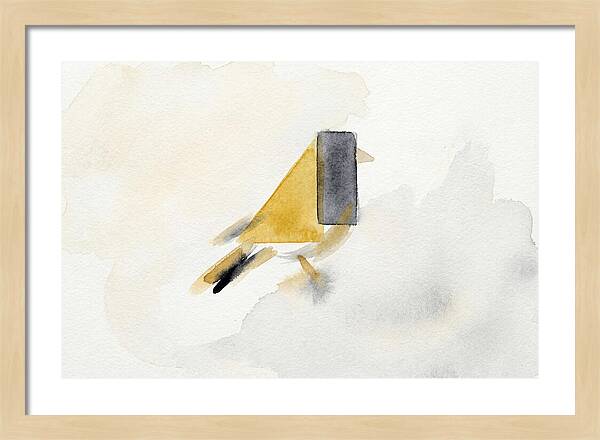 Goldfinch In Minimalist Style