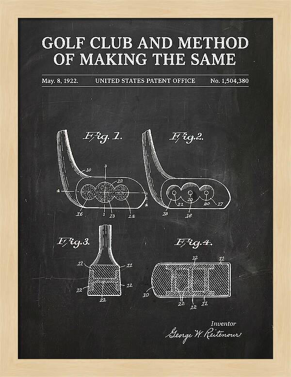 Golf Club And Method Of Making The Same Chalkboard Patent Us1504380a