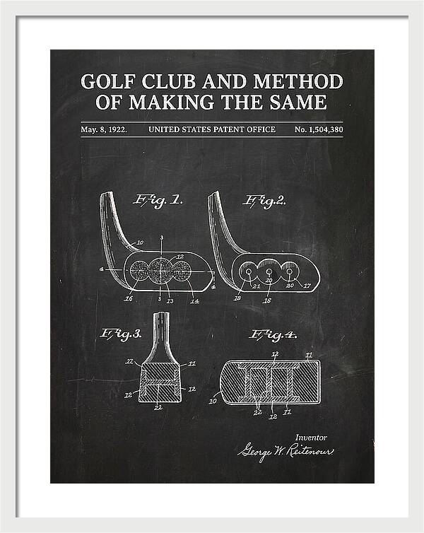 Golf Club And Method Of Making The Same Chalkboard Patent Us1504380a