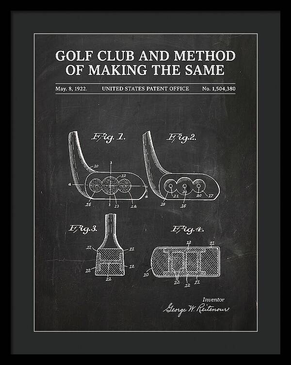 Golf Club And Method Of Making The Same Chalkboard Patent Us1504380a