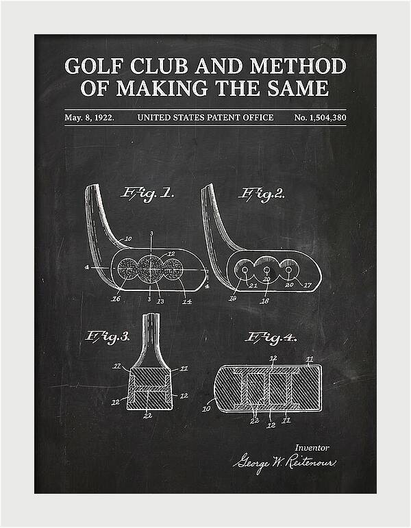 Golf Club And Method Of Making The Same Chalkboard Patent Us1504380a