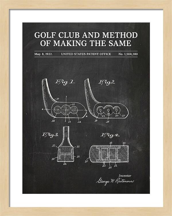 Golf Club And Method Of Making The Same Chalkboard Patent Us1504380a