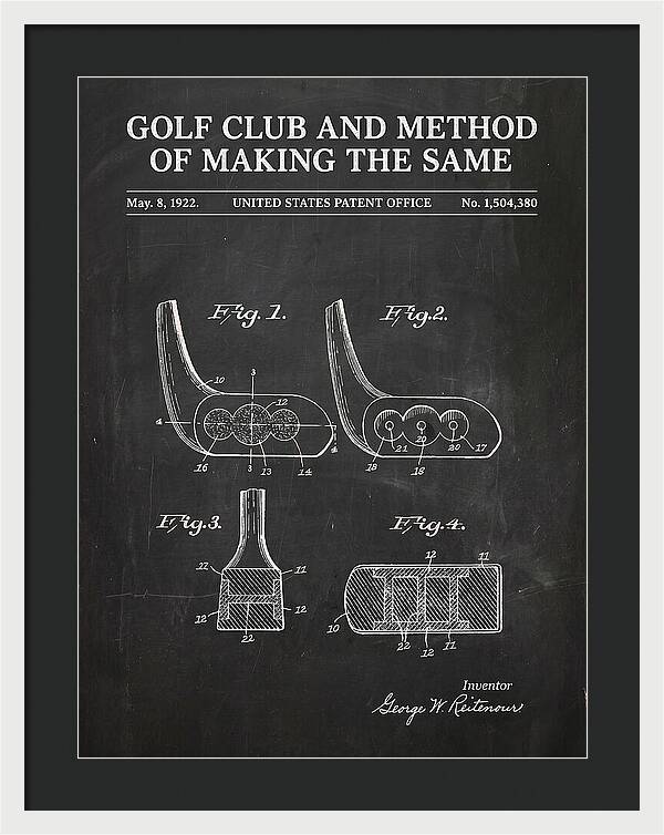 Golf Club And Method Of Making The Same Chalkboard Patent Us1504380a