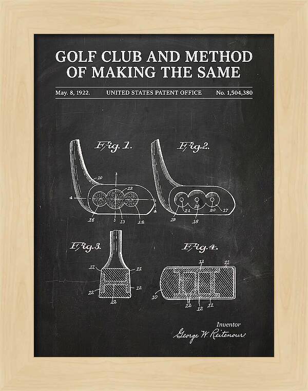 Golf Club And Method Of Making The Same Chalkboard Patent Us1504380a