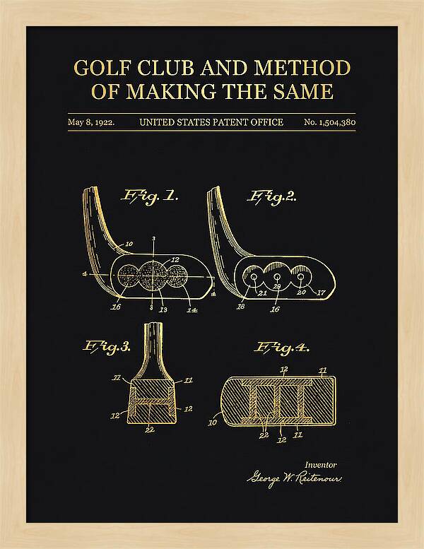 Golf Club And Method Of Making The Same Gold Patent Us1504380a