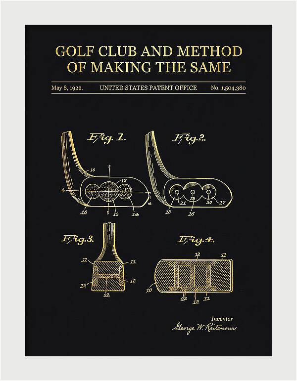 Golf Club And Method Of Making The Same Gold Patent Us1504380a