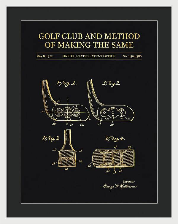 Golf Club And Method Of Making The Same Gold Patent Us1504380a