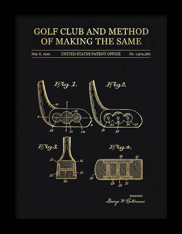 Golf Club And Method Of Making The Same Gold Patent Us1504380a