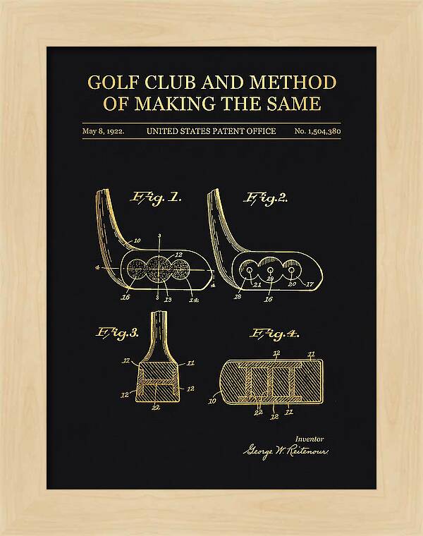 Golf Club And Method Of Making The Same Gold Patent Us1504380a