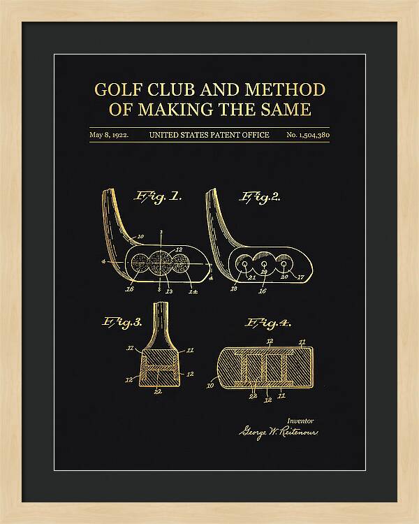 Golf Club And Method Of Making The Same Gold Patent Us1504380a