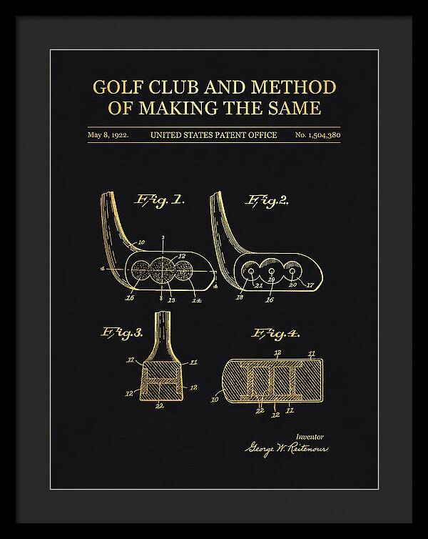 Golf Club And Method Of Making The Same Gold Patent Us1504380a