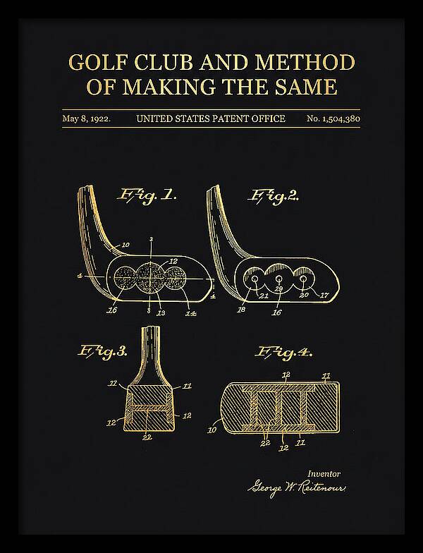 Golf Club And Method Of Making The Same Gold Patent Us1504380a