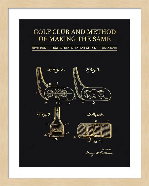 Golf Club And Method Of Making The Same Gold Patent Us1504380a