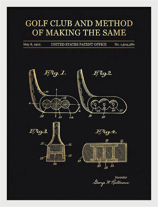 Golf Club And Method Of Making The Same Gold Patent Us1504380a