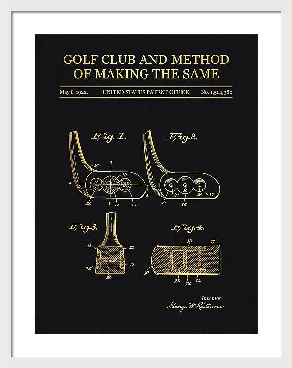 Golf Club And Method Of Making The Same Gold Patent Us1504380a