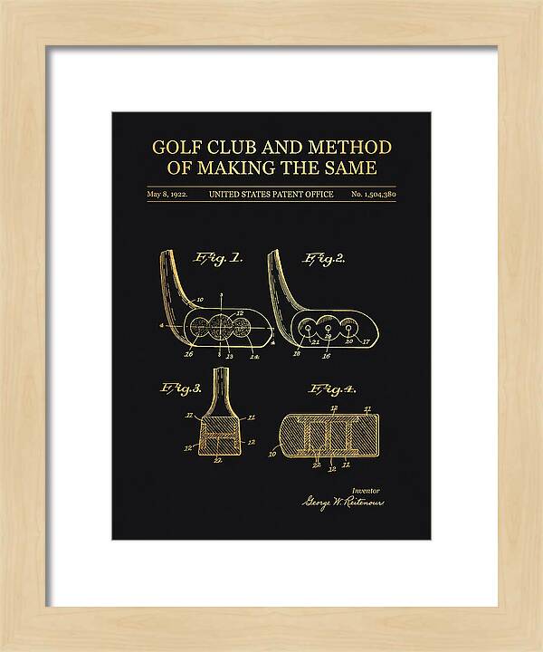 Golf Club And Method Of Making The Same Gold Patent Us1504380a