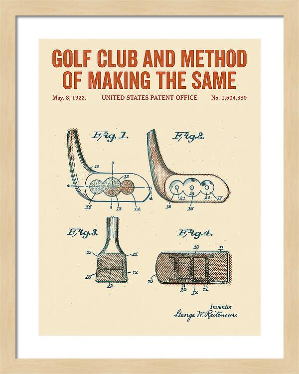 Golf Club And Method Of Making The Same Retro Patent Us1504380a