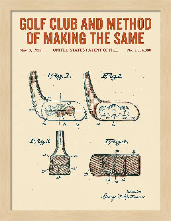 Golf Club And Method Of Making The Same Retro Patent Us1504380a