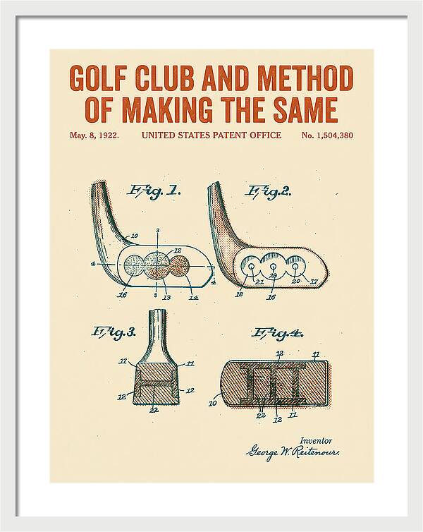 Golf Club And Method Of Making The Same Retro Patent Us1504380a