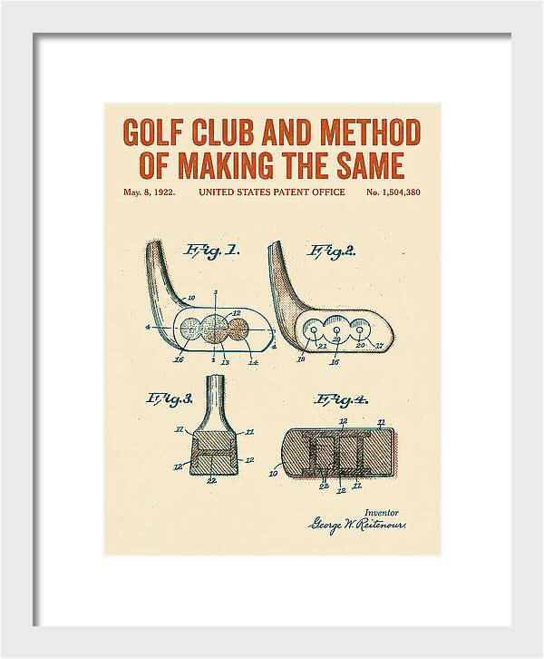 Golf Club And Method Of Making The Same Retro Patent Us1504380a