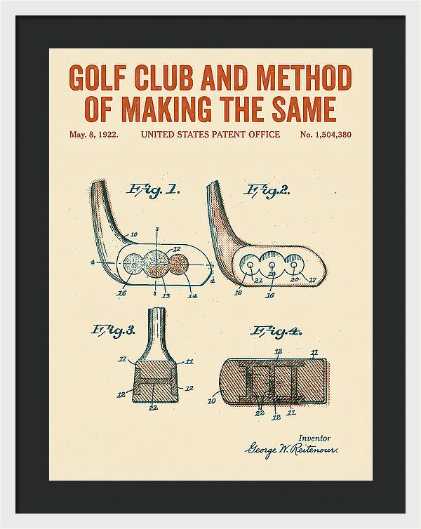 Golf Club And Method Of Making The Same Retro Patent Us1504380a