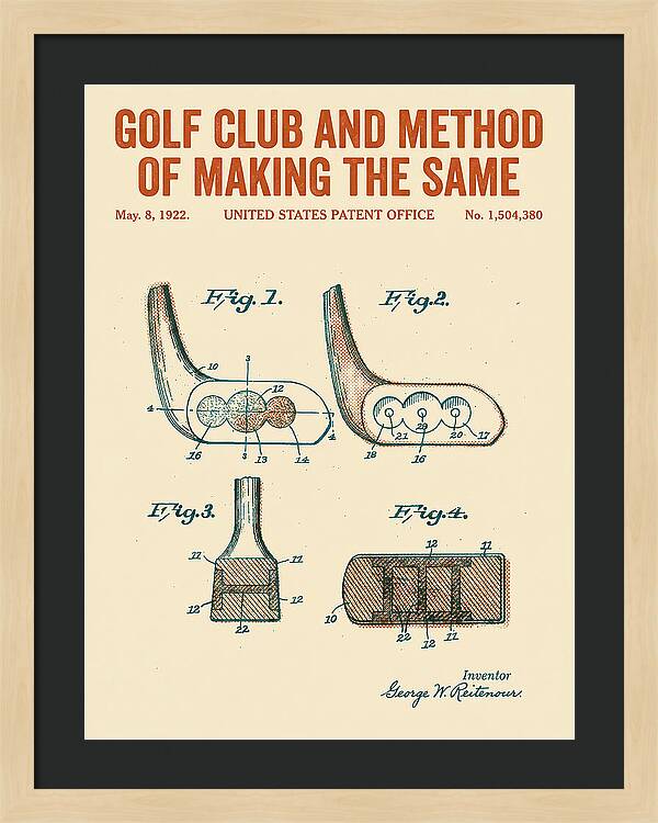Golf Club And Method Of Making The Same Retro Patent Us1504380a