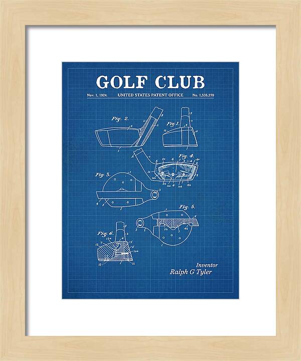 Golf Club Blueprint Patent Us1535270a