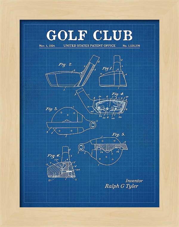 Golf Club Blueprint Patent Us1535270a